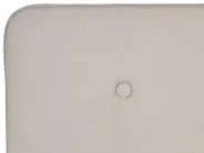 Cama de casal em tecido creme claro 160 x 200 cm RENNES_345596