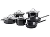 10-Piece Cookware Set ELITE PRO Black