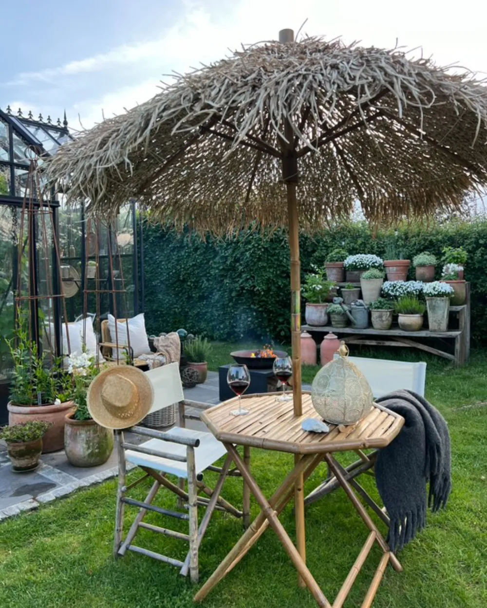 Stolik bistro MOLISE 85 cm 85 cm Bambus Jasnobrązowy_952418