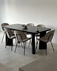 Tavolo da pranzo ATLIN Nero 180 cm 90 cm_953860