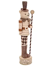 Set of 2 Figurines HAMARI 66/68 cm Bear Reindeer Beige_1156745