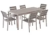 Garden Dining Set 6 Seater VERNIO Grey