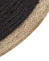 Okrúhly jutový koberec ⌀ 120 cm čierny MENEMEN_843992