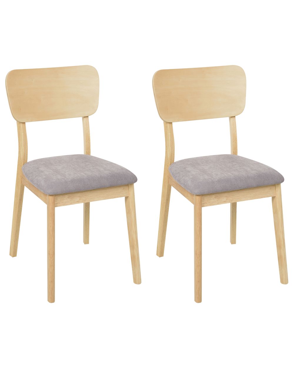 EDIMENS Set Di 2 Cuscini Rialzati Per Sedie – 46x46x10 Cm, Grigio Chiaro, Con Cinghie Antiscivolo, 100% Cotone, Per Interno/esterno, Lavabili - 3