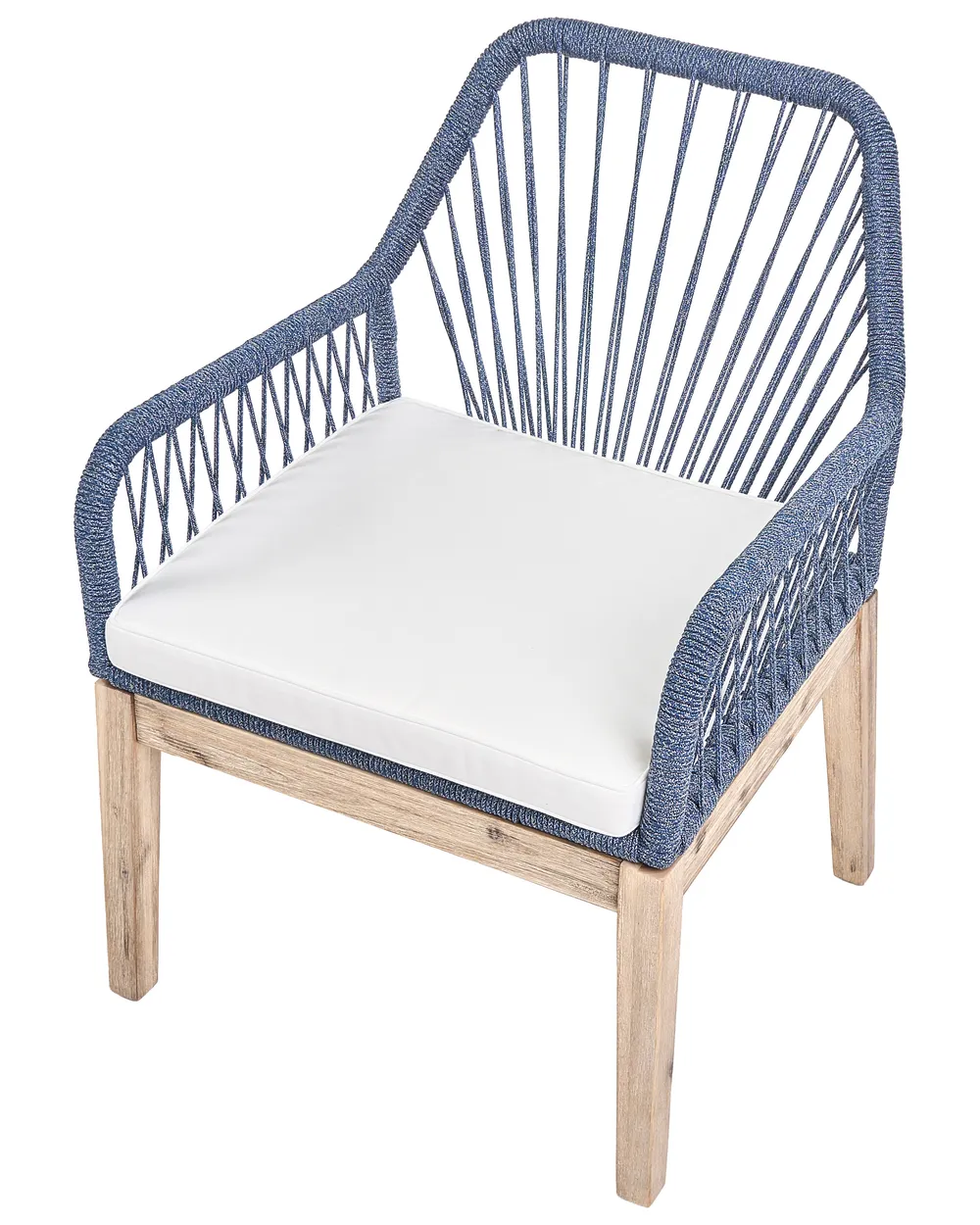 Set di 2 sedie da giardino con cuscini OLBIA Blu marino_1073601