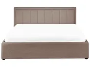Letto contenitore MONTLAUR Bouclé Tortora 160 x 200 cm_958602