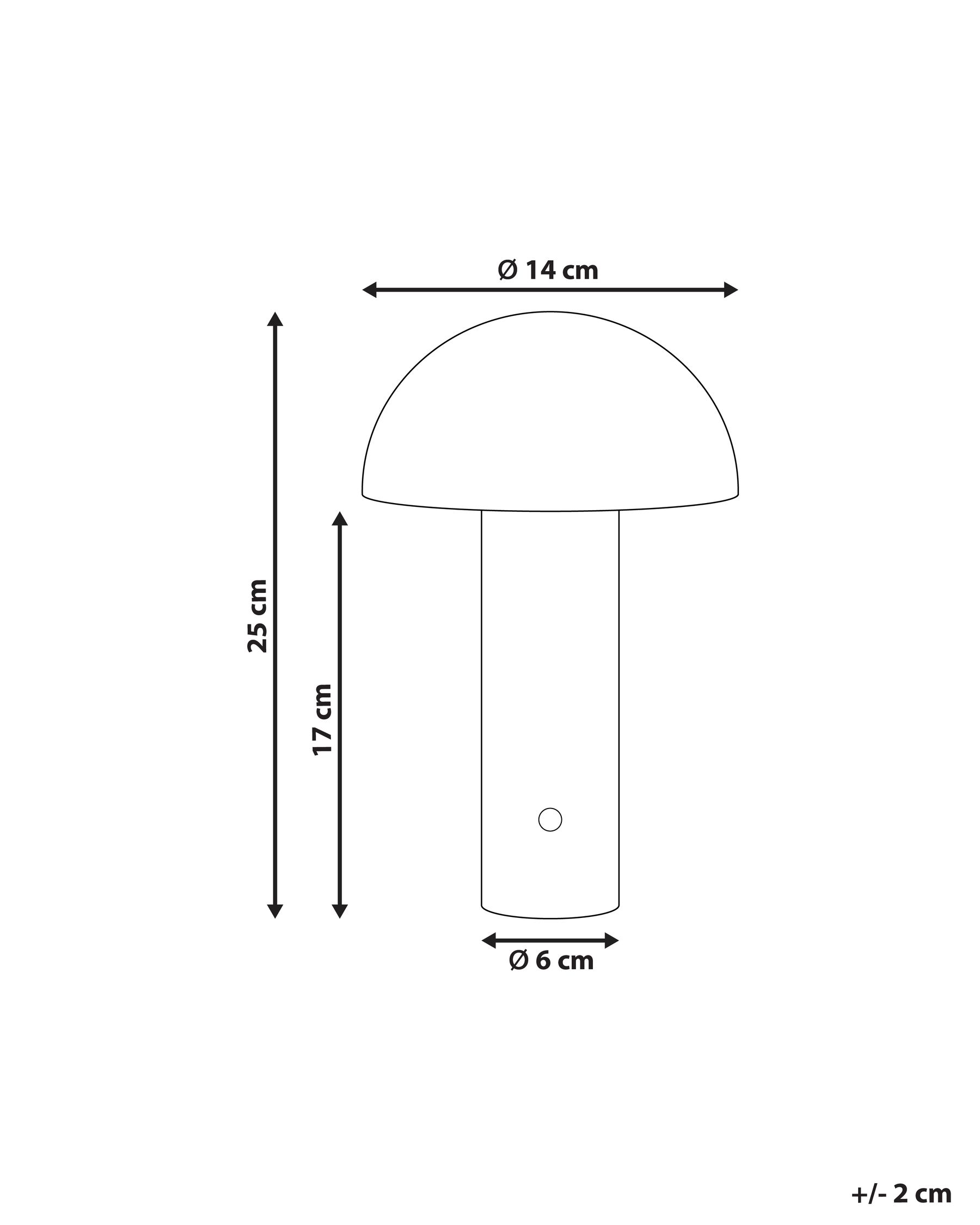 Wireless LED Table Lamp BOJO with Dimmer Metal Black_1022166