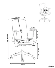 Office Chair KAMILON Fabric Light Grey_1084803