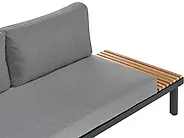 Set da giardino con tavolo 5 posti FIVIZZANO Legno d'acacia Grigio scuro_1161101