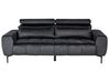 3 personers sofa sort velour VEGAMO_925270