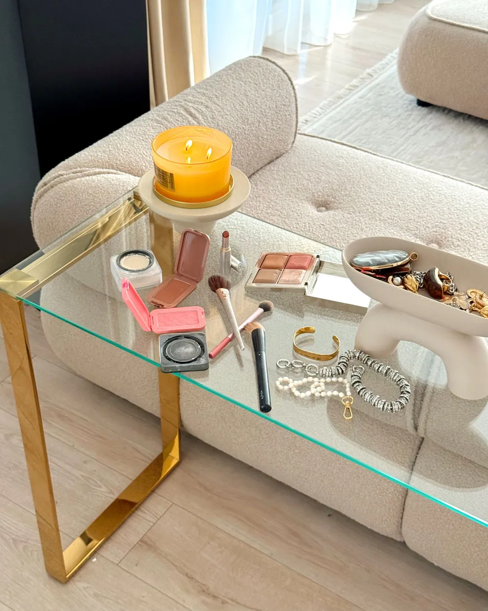 Console Table TILON Tempered Glass Gold_1082901