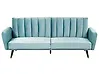 Sofa Bed 3 Seater VIMMERBY Velvet Light Blue