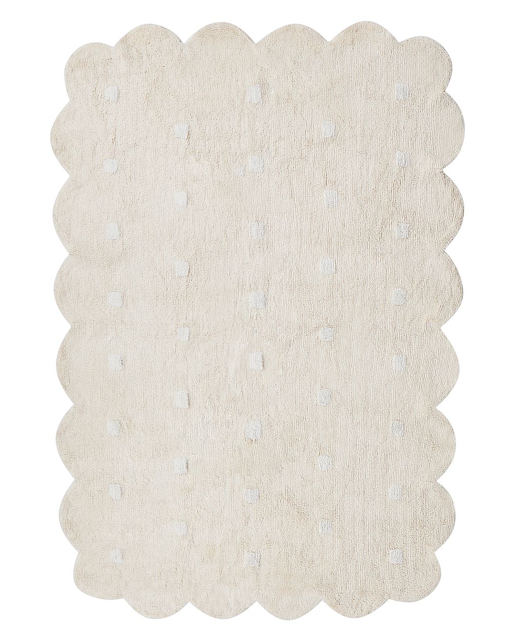 Kids Rug SAREKI Beige 140 x 200 cm Cotton