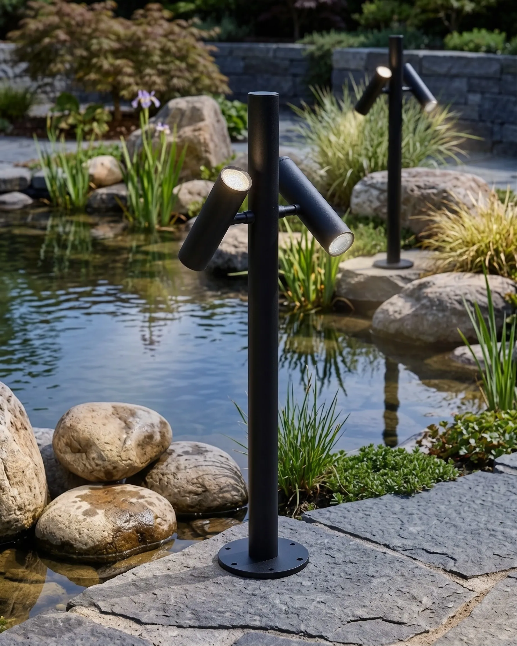 Outdoor LED Bollard Lamp FLUVIA Black_1103968