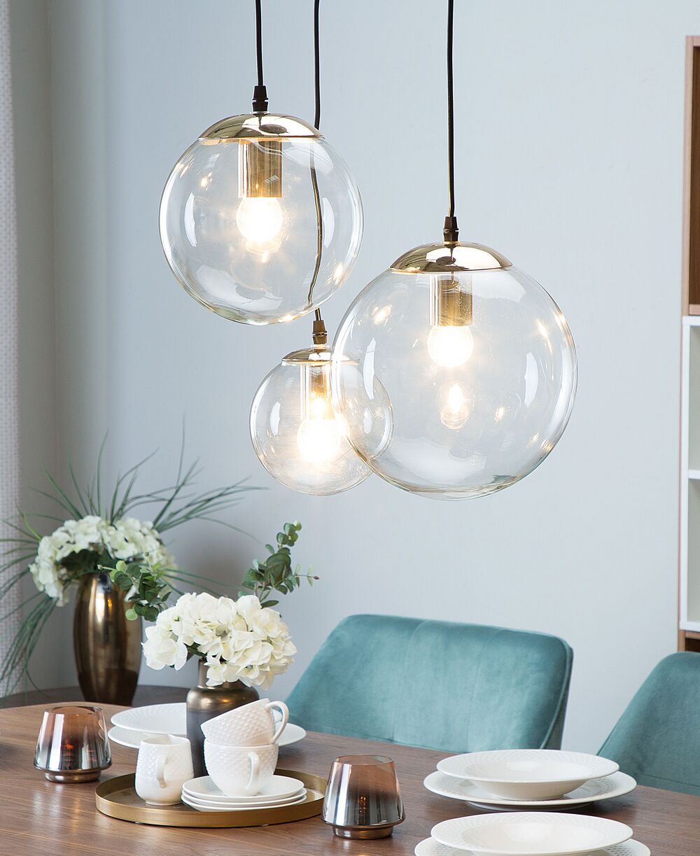 Lampe suspension LADON Verre Transparent