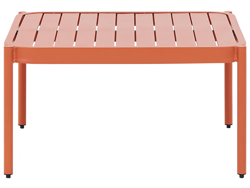 Garden Lounge Set with Table 2 Seater TERRACINA Metal Orange_826677