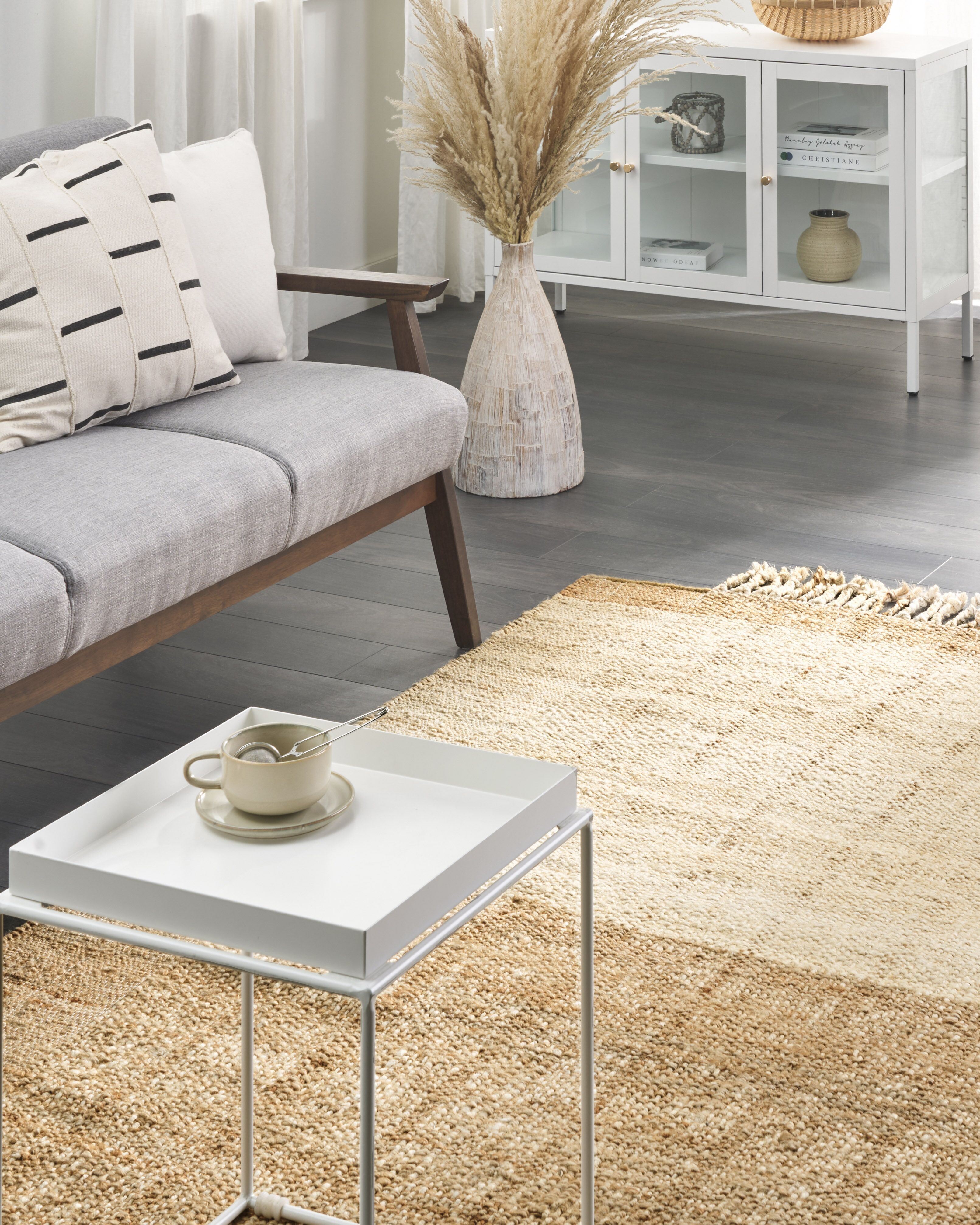 Tappeto KARKIN Beige 160 x 230 cm Iuta_1179659