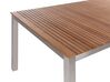 Ensemble table et chaises de jardin 6 places en bois de teck clair certifié VIAREGGIO II_882936