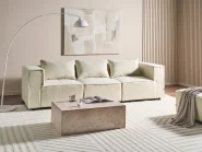 Modular Sofa 3 Seater AXEBO Boucle Off-White_1075494