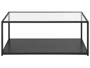 Coffee Table MEDORA Glass Black_744220