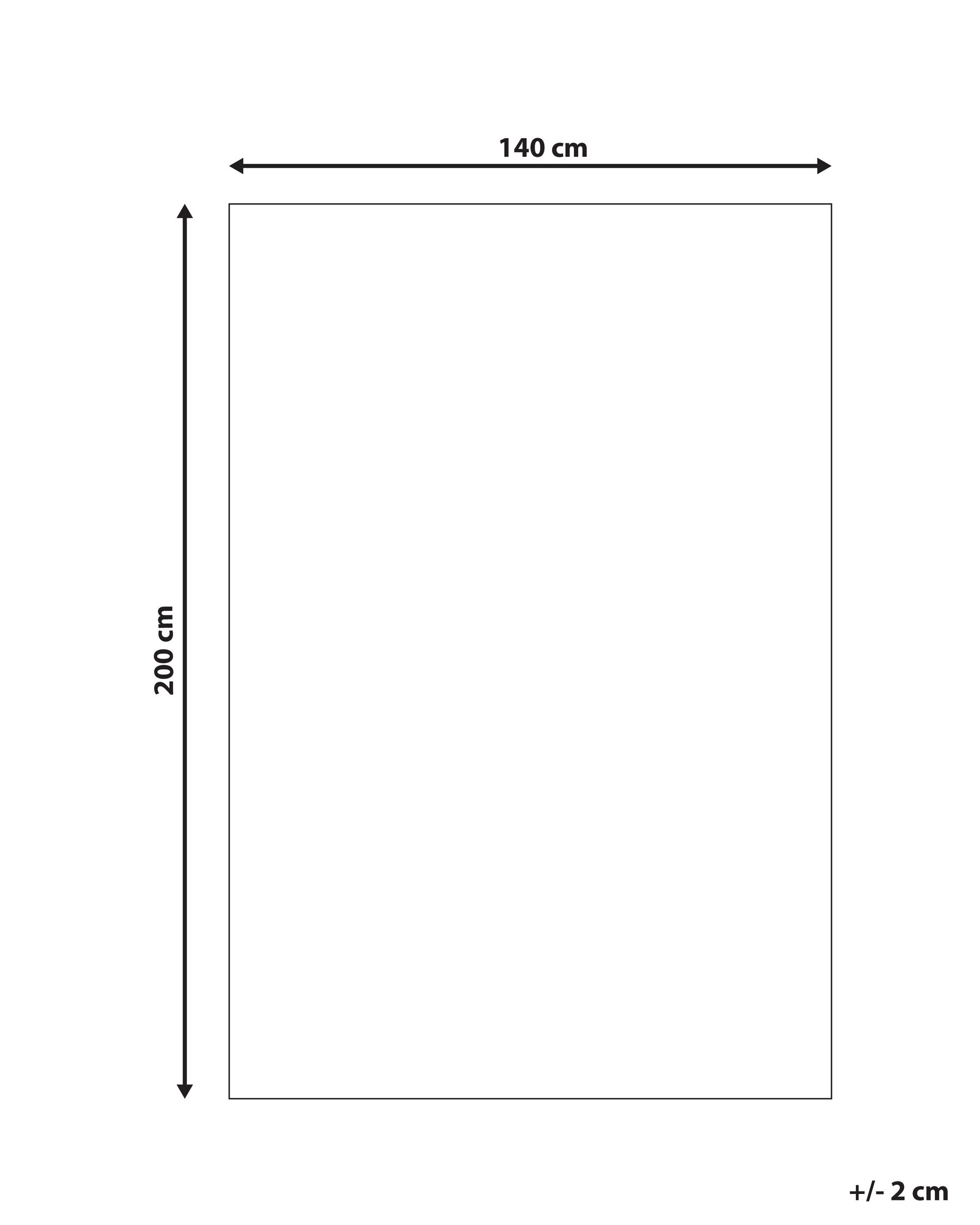 Cotton Area Rug 140 x 200 cm Beige TEZPUR_839331