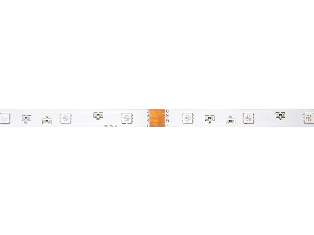 Bed met opbergladen MONTPELLIER Stof Grijs 160 x 200 cm LED_708608