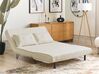 Sofá cama 2 plazas de bouclé beige claro VESTFOLD_930388