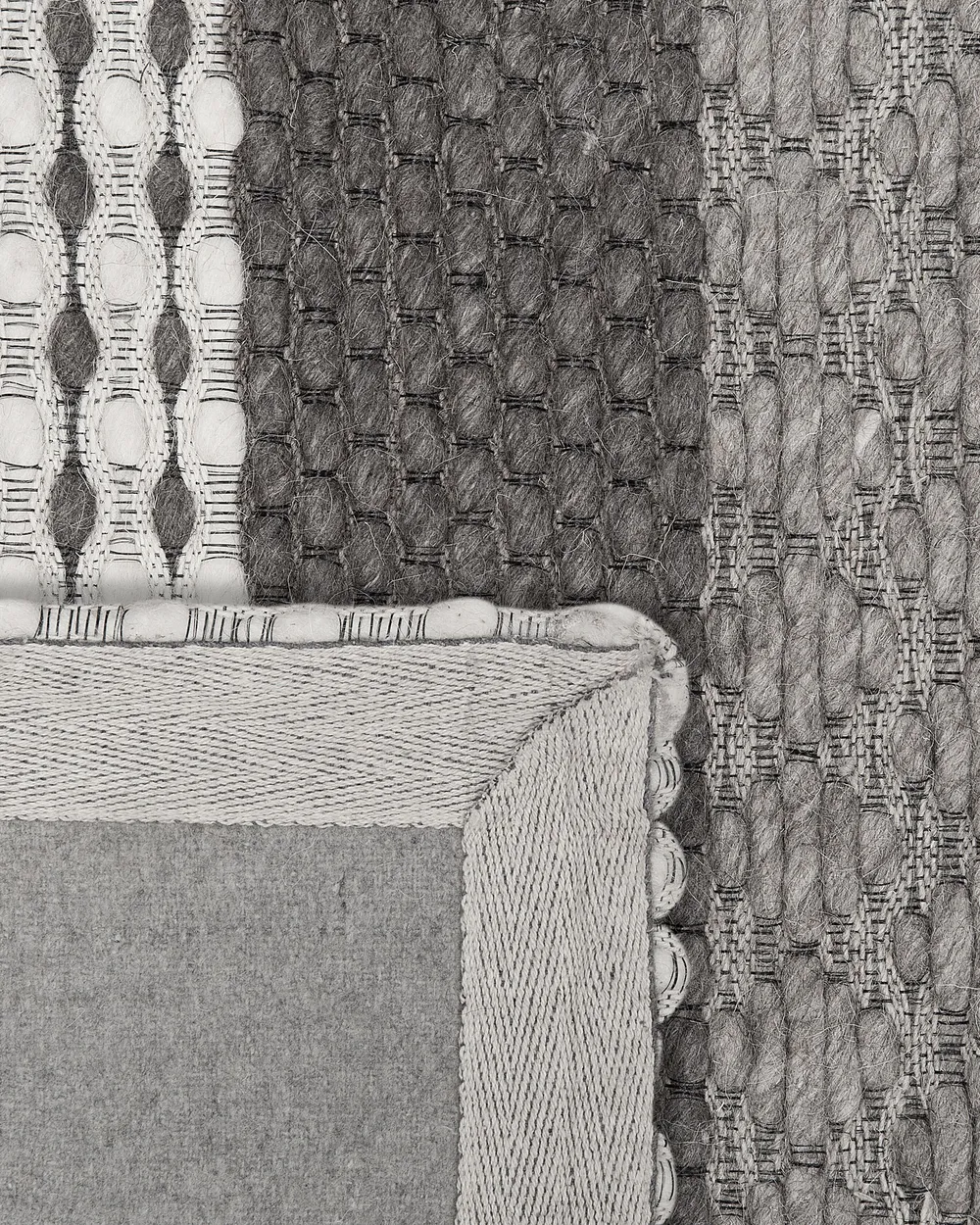 Tappeto AKKAYA Grigio 80 x 150 cm Lana_751817