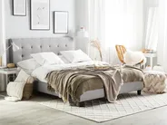 Bed Fabric LA ROCHELLE 180 x 200 cm (EU Super King) Light Grey_1149406