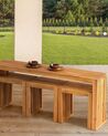 Sada 3 záhradných taburetov svetlé akáciové drevo BELLANO_921940