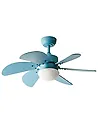 Ceiling Fan with Light LOGAR with Remote LED Blue