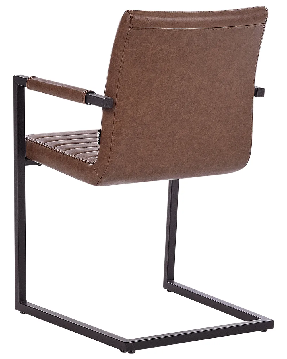 Lot de 2 chaises de conférence BUFORD Cuir PU Marron_938024
