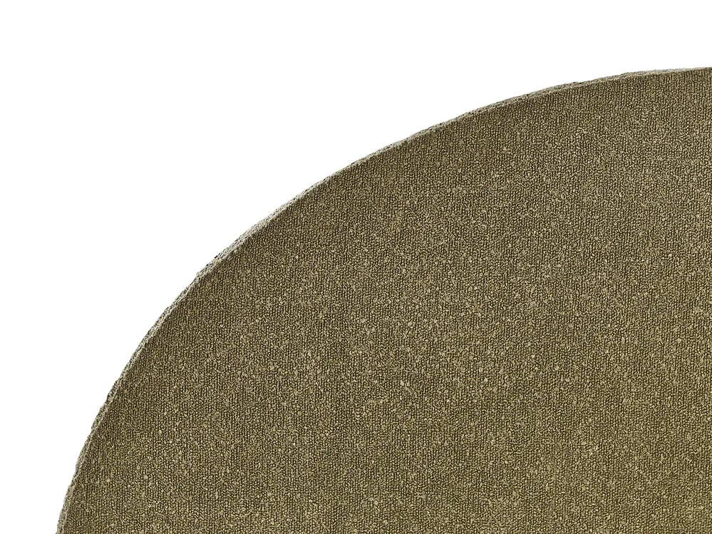 Łóżko z pojemnikiem VAUCLUSE Boucle Oliwkowy 140 x 200 cm_909678