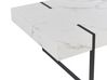 Table basse effet marbre blanc et noir MERCED_820941