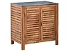 Armario de cocina exterior BRUCOLI Marrón Madera de acacia