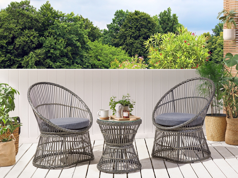 Bistro set rattan best sale