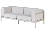Garden Lounge Set with Table 4 Seater FERRETTI Light Beige_931527