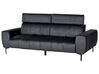 Velvet Living Room Set Black VEGAMO_926003