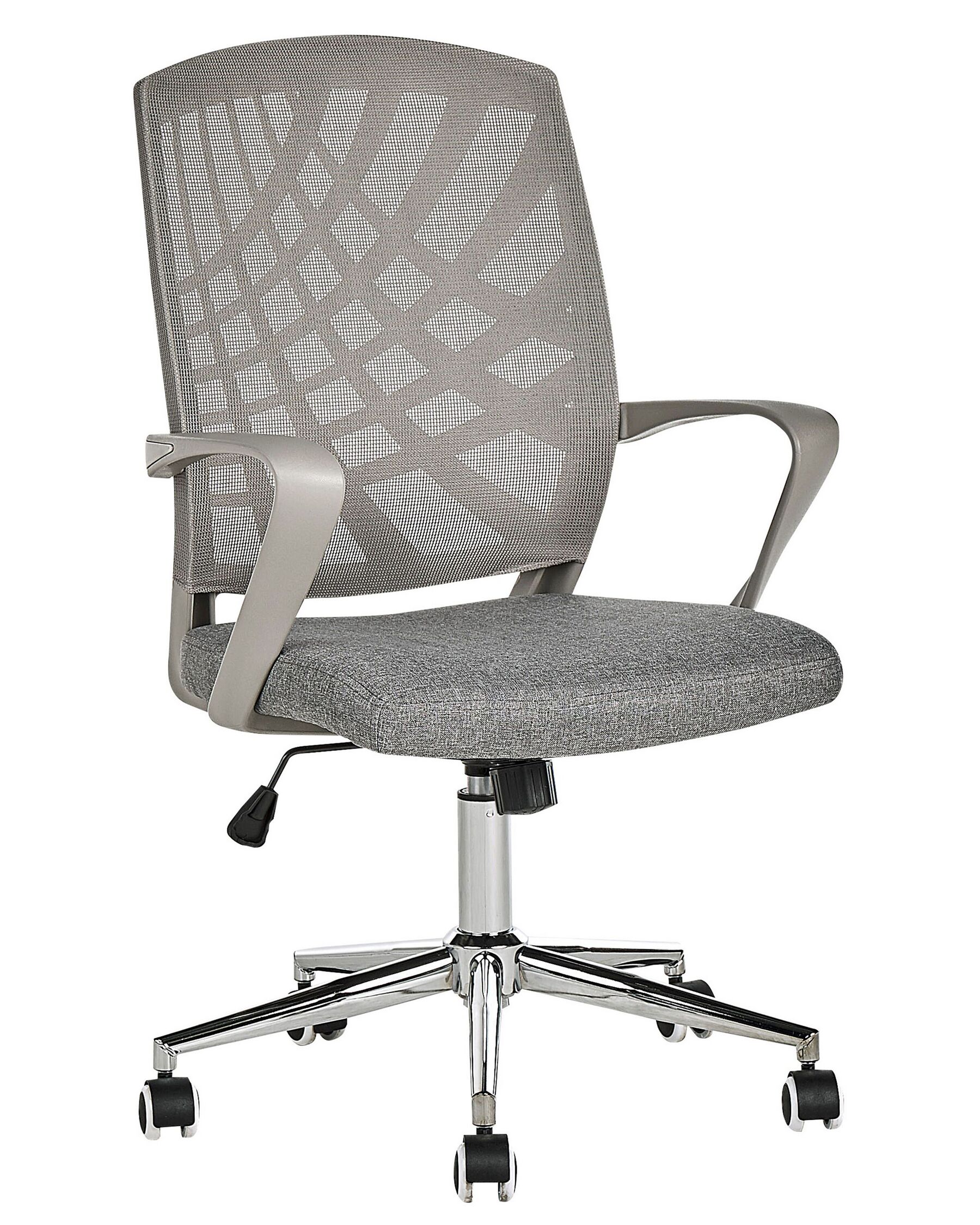 Krzesło biurowe regulowane szare BONNY_834310