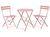 Bistro Set Folding FIORI Metal Coral