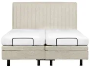 Verstelbaar bed Stof DUKE II 160 x 200 cm Beige_989025