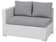 Garden Lounge Set with Table 8 Seater XXL Modular PE Rattan White Right Hand_705596