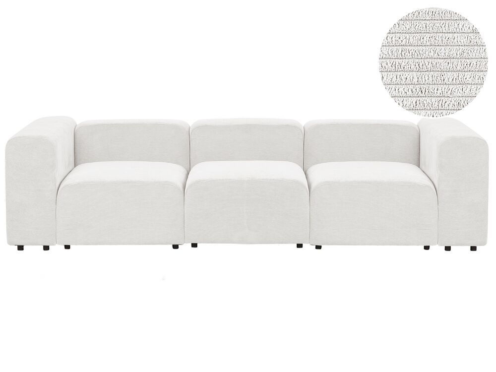 Modulsofa 3-Sitzer FALSTERBO Cord Cremeweiss