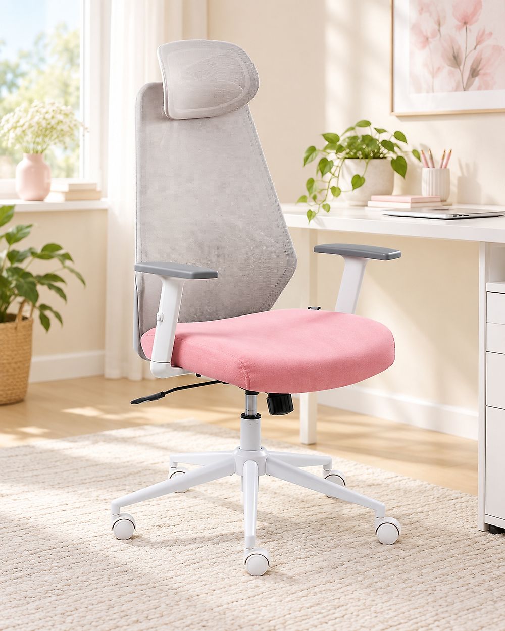 Sedia da ufficio ORYN Rosa
