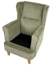 Wingback Chair ABSON Corduroy Green_1185978