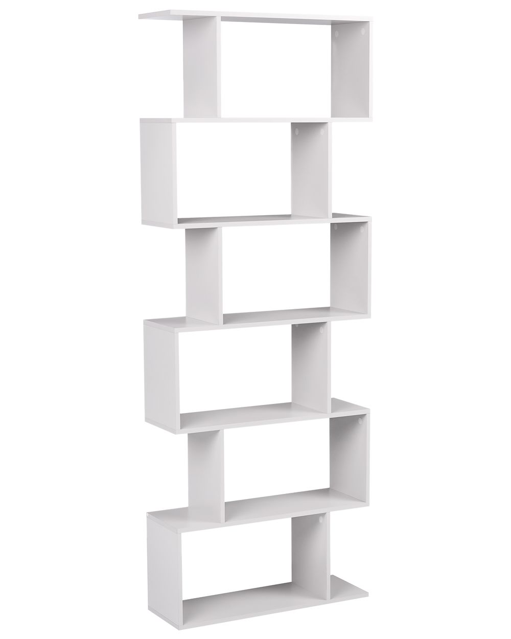 6 szintes könyvespolc VALDOSA 190 cm Világosszürke