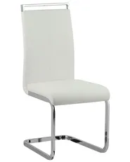 Lot de 2 chaises de salle à manger GREEDIN Cuir PU Blanc_790044