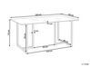 Ezüst Étkezőasztal Üveglappal 160 x 90 cm ENVIA_821708