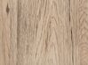 Szafka dwudrzwiowa jasne drewno z białym MILO_749581