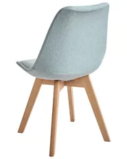 Set of 2 Dining Chairs DAKOTA II Fabric Mint Green_878104